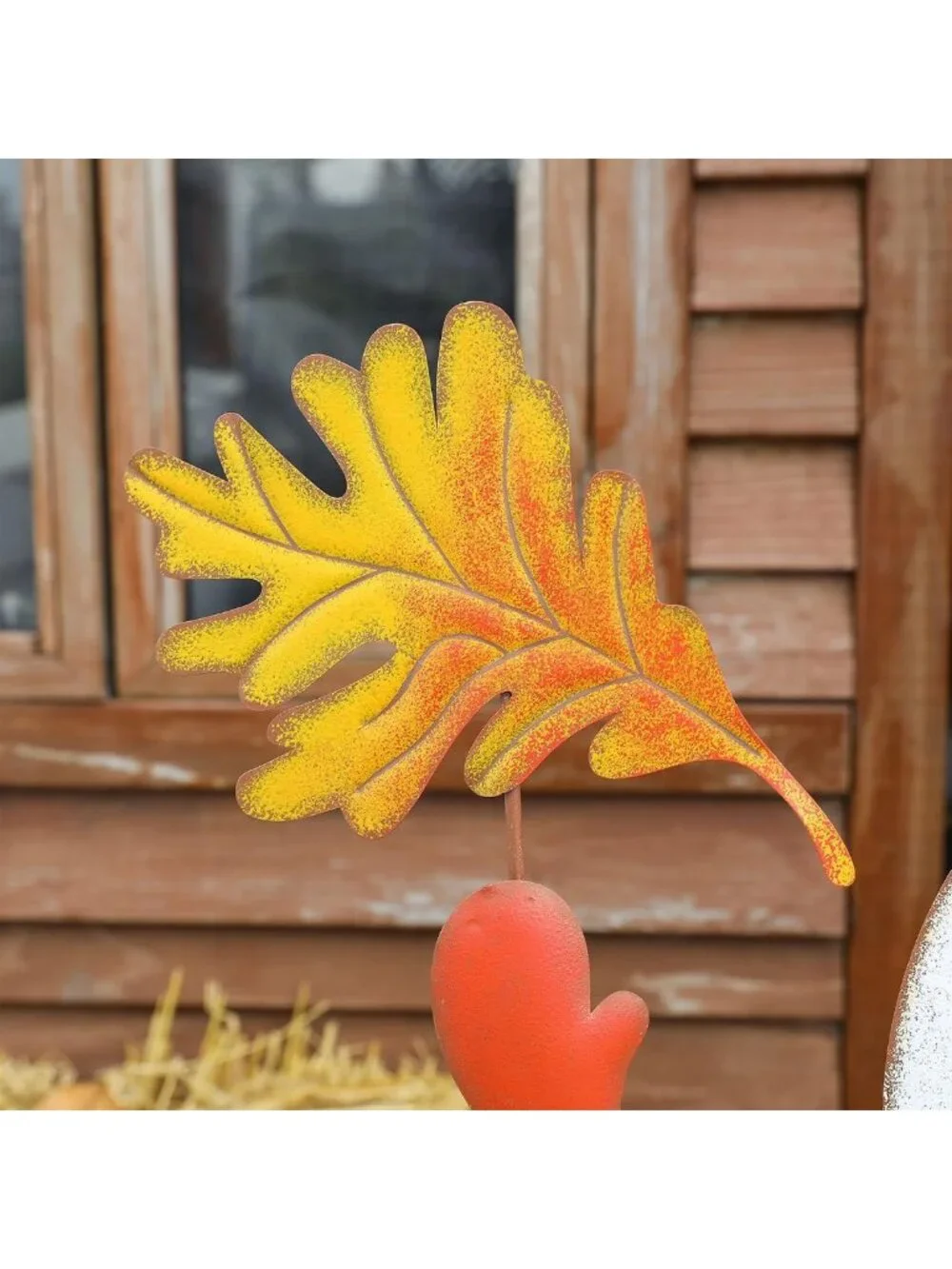Charming Fall Metal Gnome Porch Sign | Standing & Hanging Wall Decor